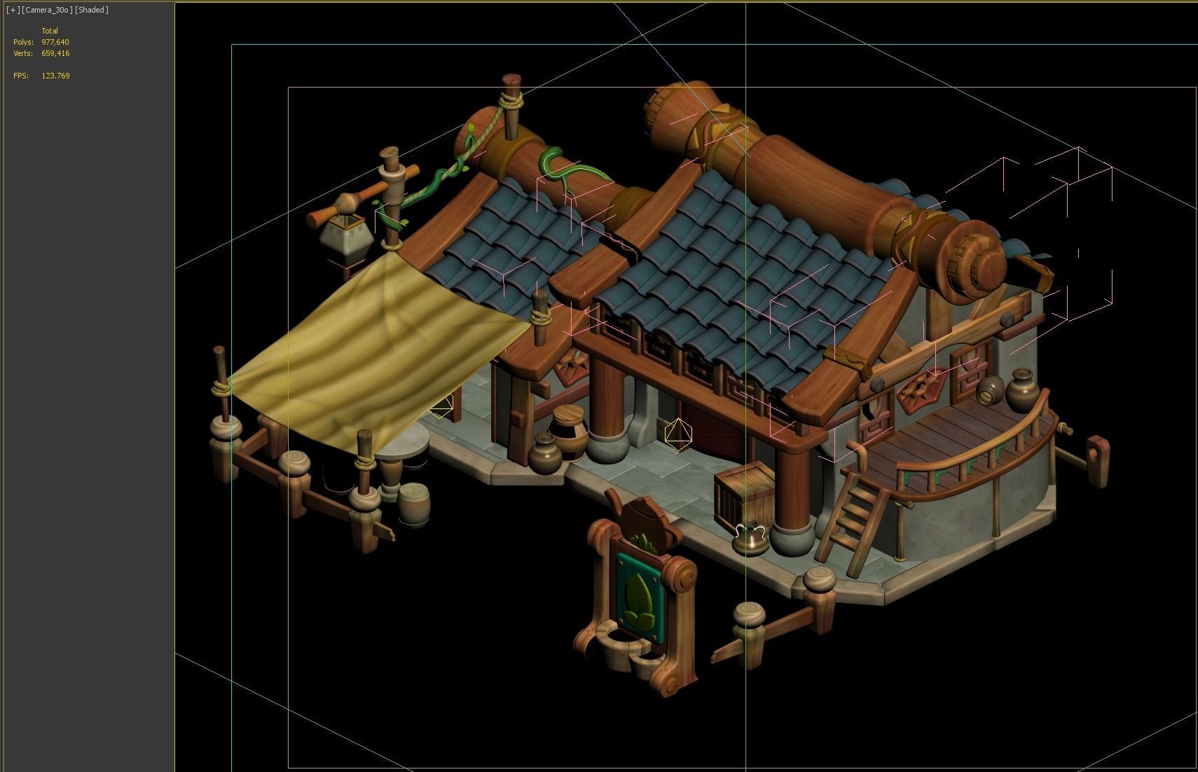 tea house 3D model_1