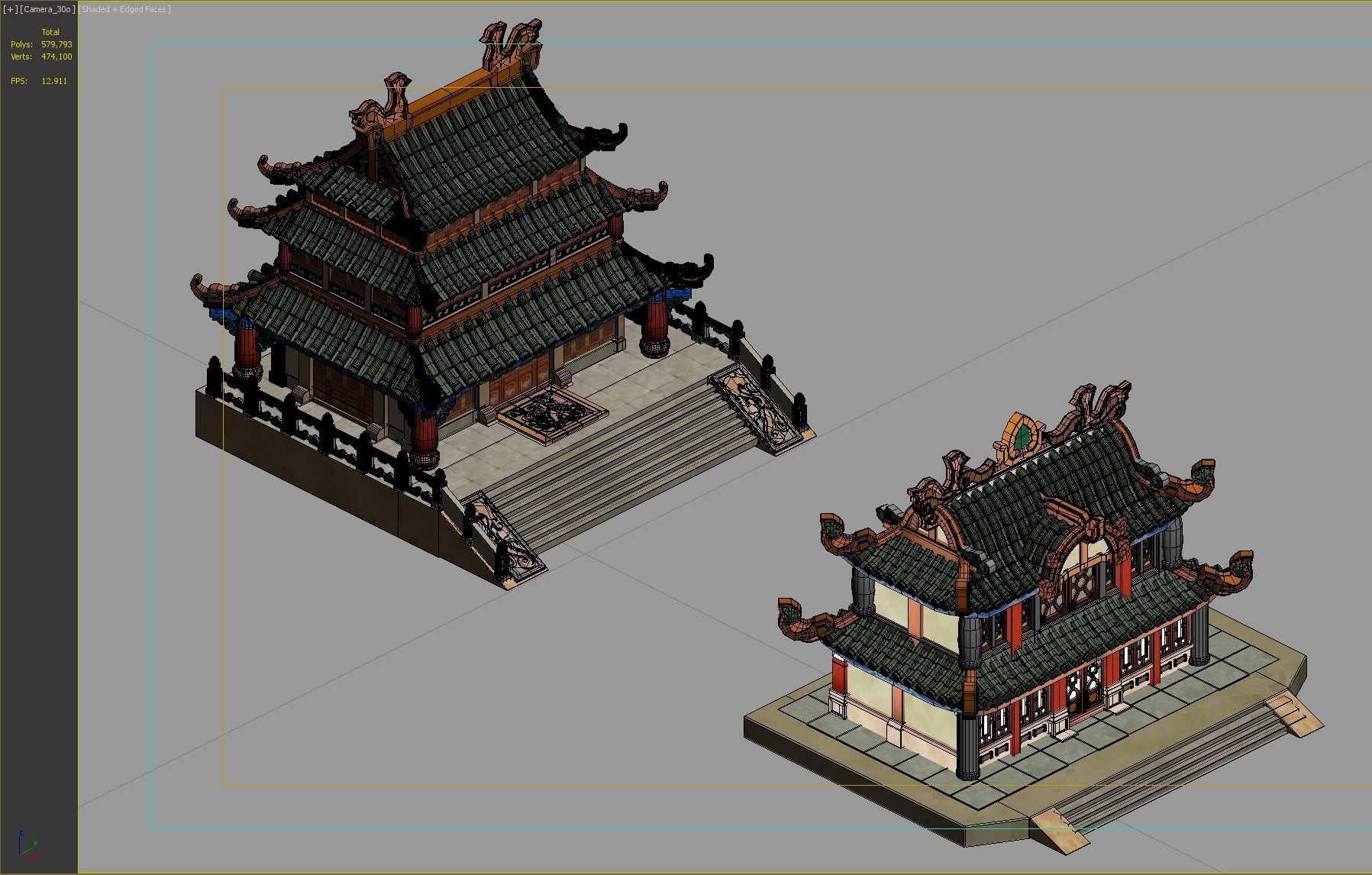 Ancient Architecture 3D model_2