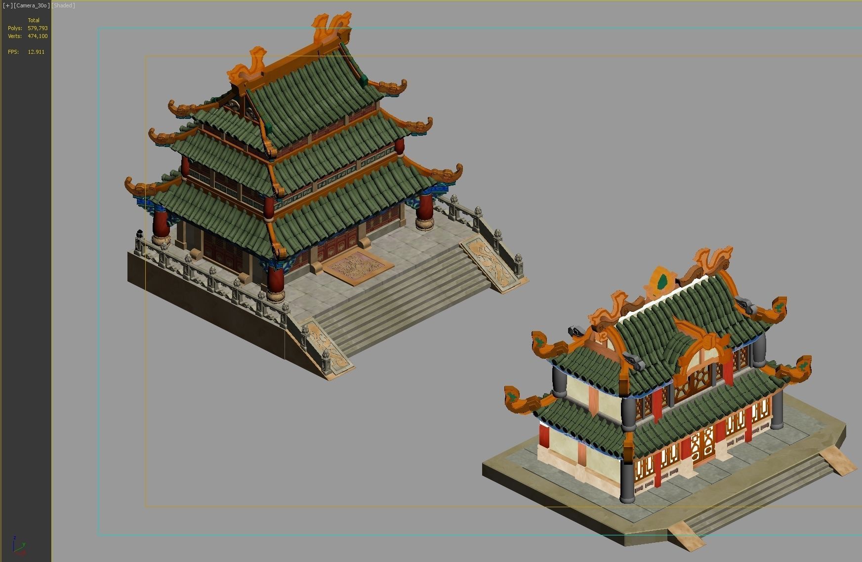 Ancient Architecture 3D model_1