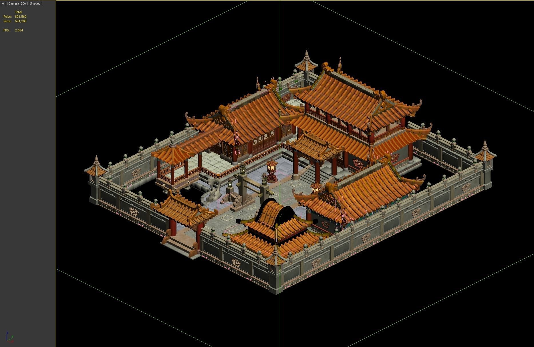 Ancient Architecture 3D model_1