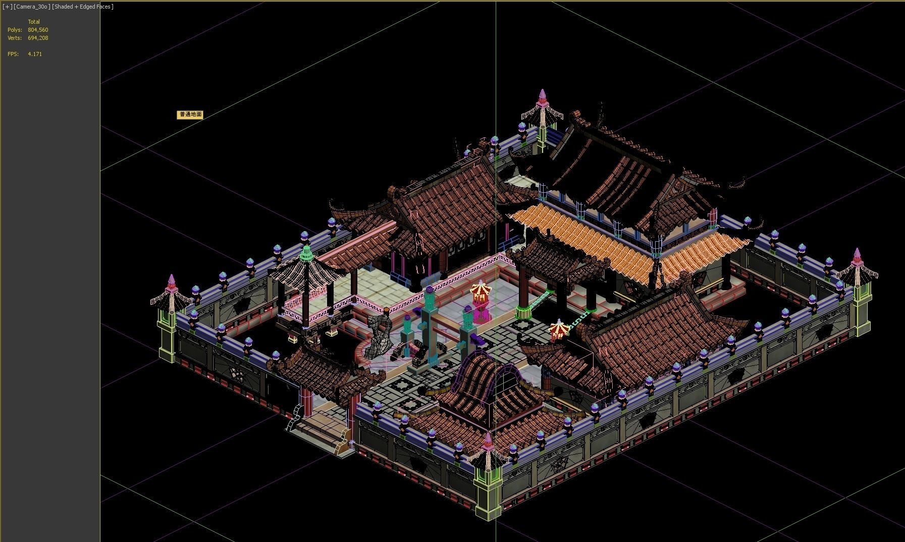 Ancient Architecture 3D model_2