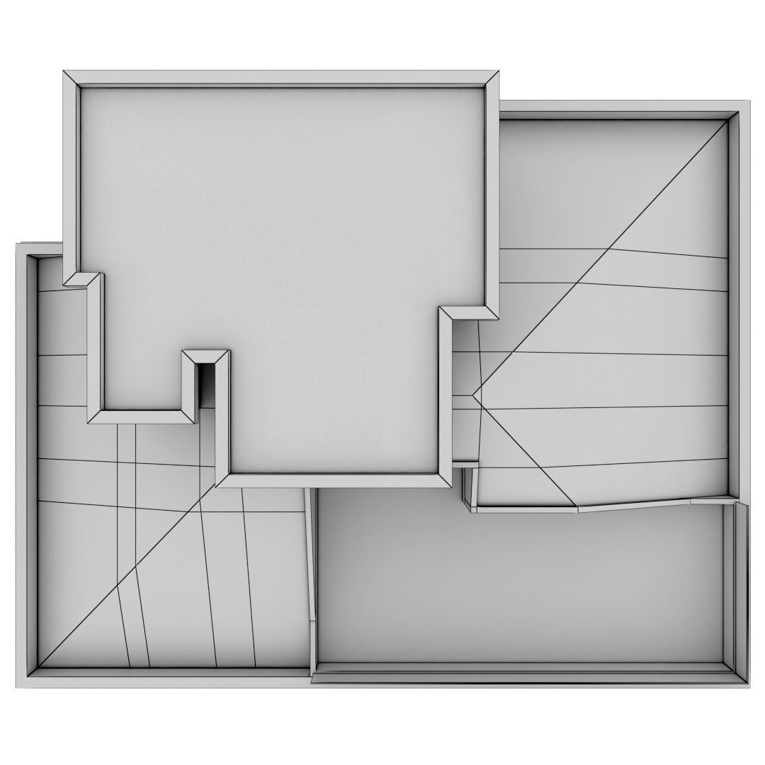 Building Pack - 5 Buildings of Residental and Industrial 3D model_44