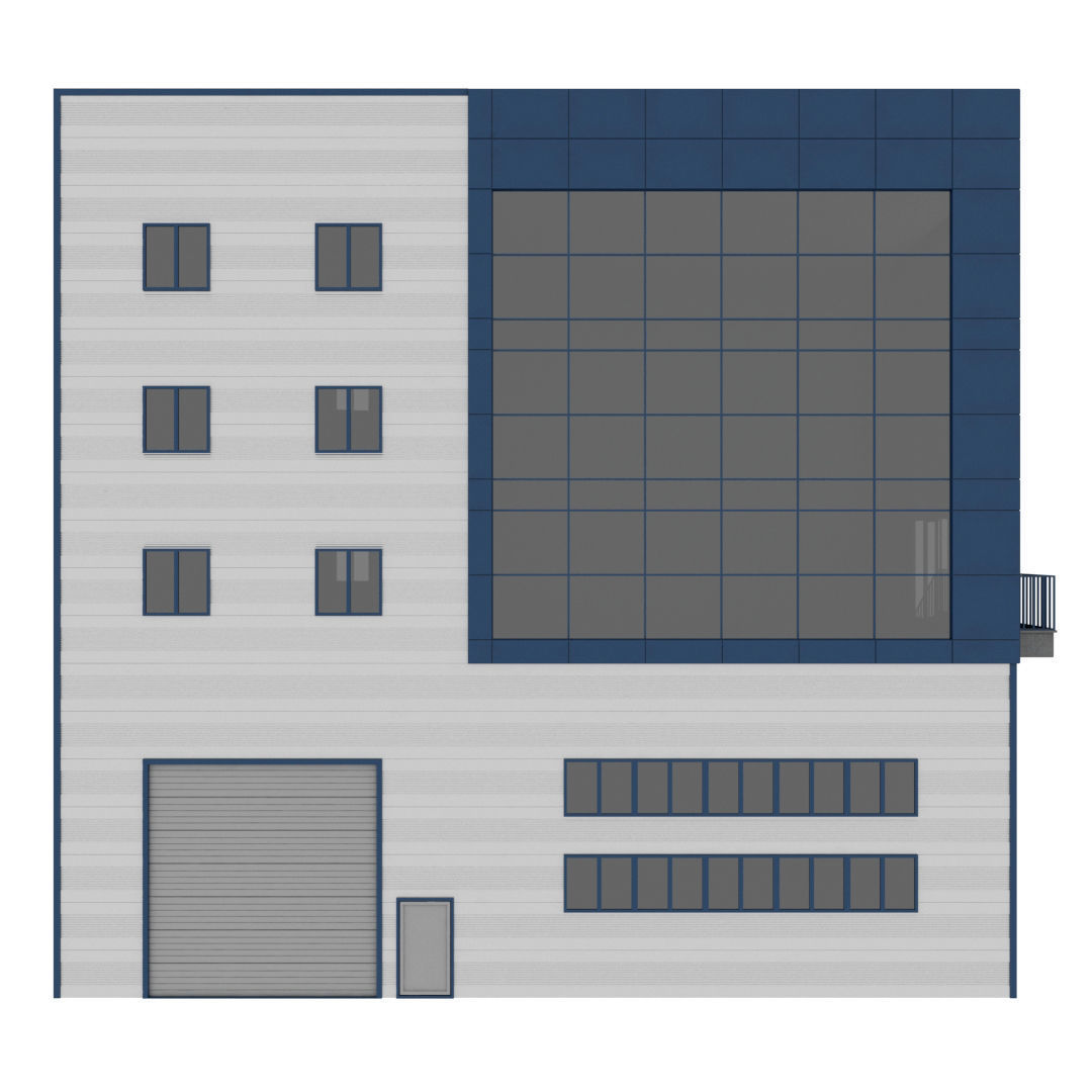 Building Pack - 5 Buildings of Residental and Industrial 3D model_69