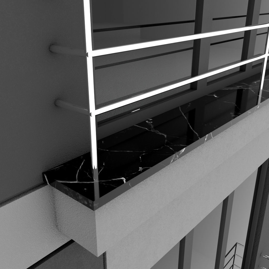 Building Pack - 5 Buildings of Residental and Industrial 3D model_41