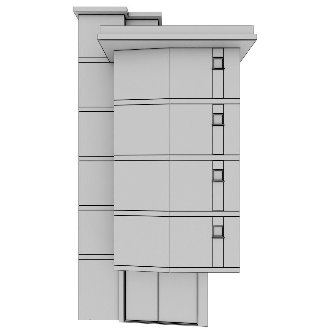 Building Pack - 5 Buildings of Residental and Industrial 3D model_30