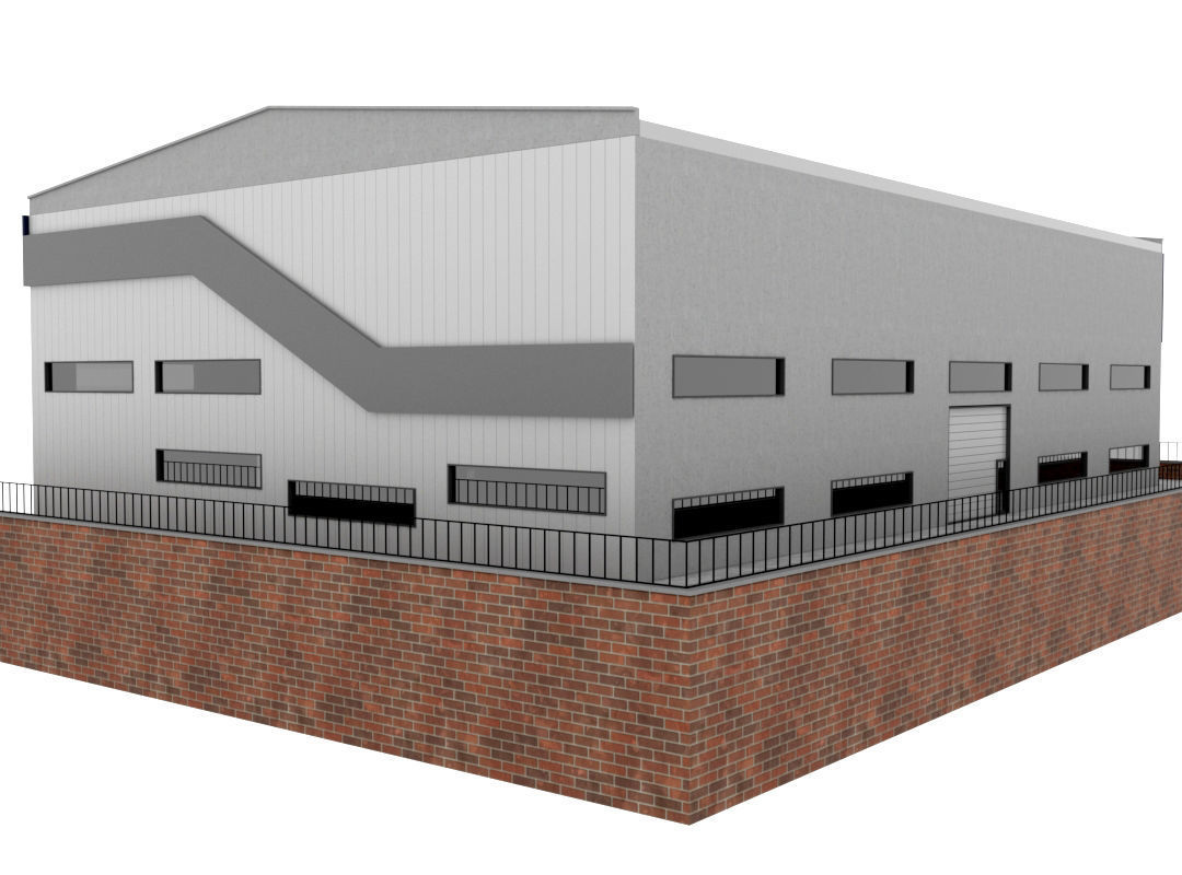 Building Pack - 5 Buildings of Residental and Industrial 3D model_47
