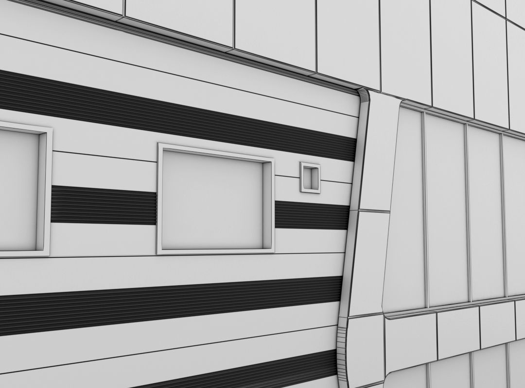 Building Pack - 5 Buildings of Residental and Industrial 3D model_60