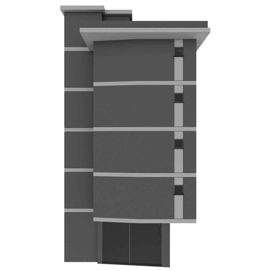 Building Pack - 5 Buildings of Residental and Industrial 3D model_29