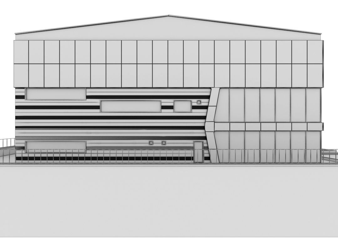 Building Pack - 5 Buildings of Residental and Industrial 3D model_56