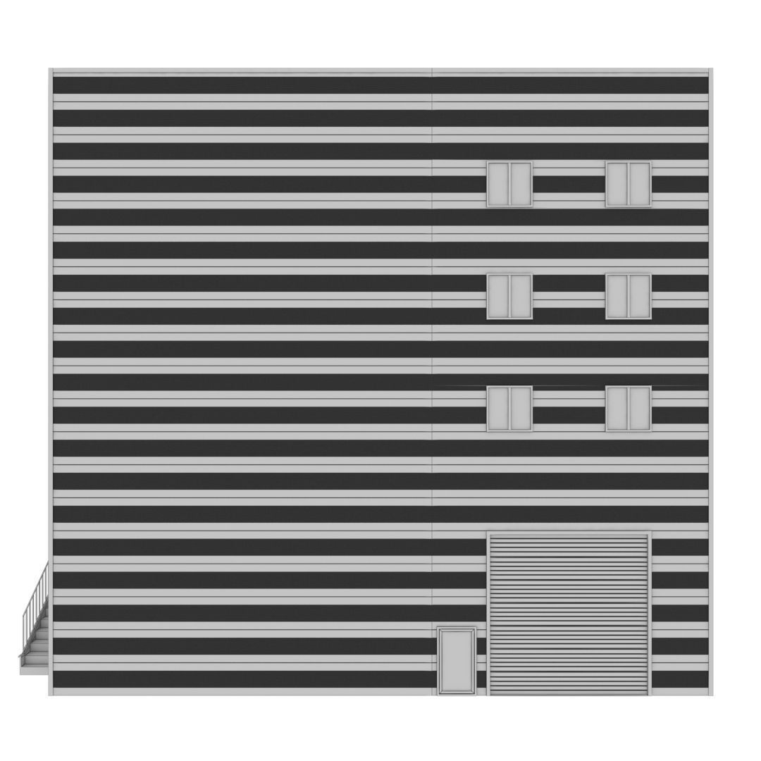 Building Pack - 5 Buildings of Residental and Industrial 3D model_74