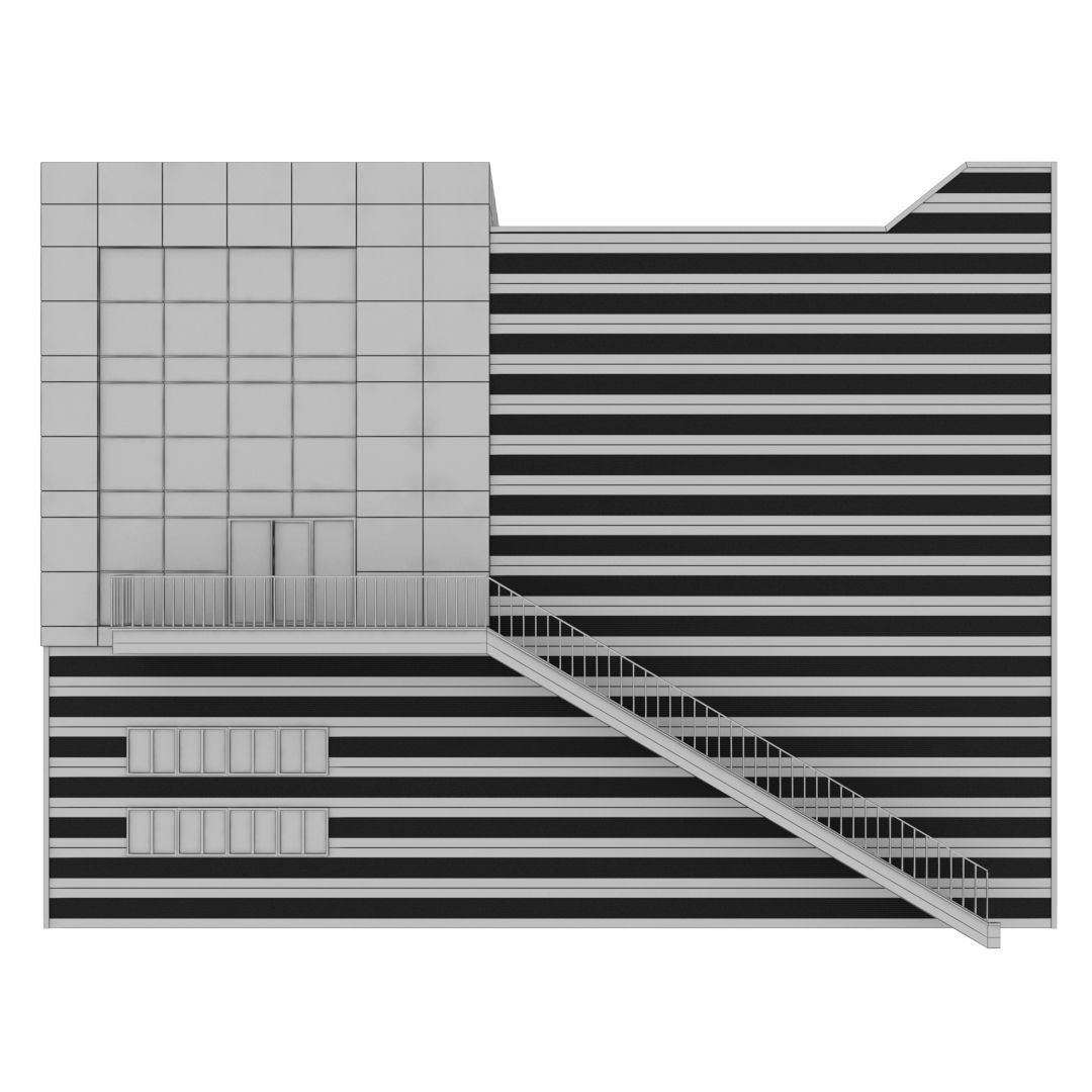 Building Pack - 5 Buildings of Residental and Industrial 3D model_68