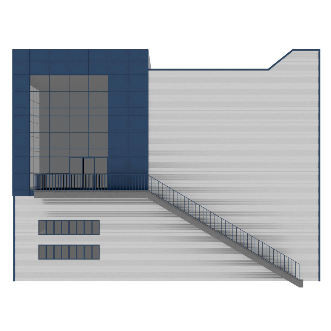 Building Pack - 5 Buildings of Residental and Industrial 3D model_67