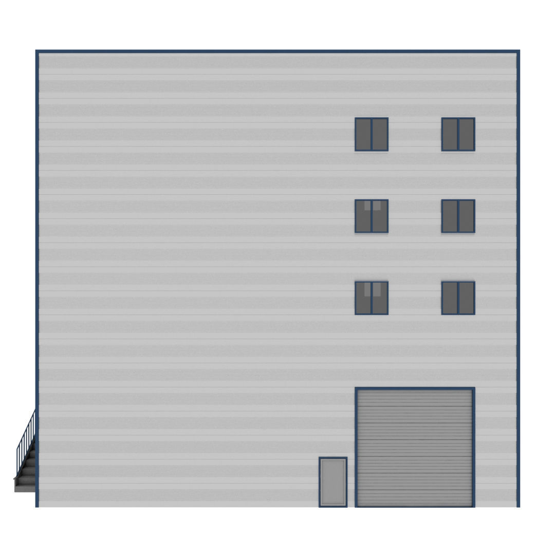 Building Pack - 5 Buildings of Residental and Industrial 3D model_73
