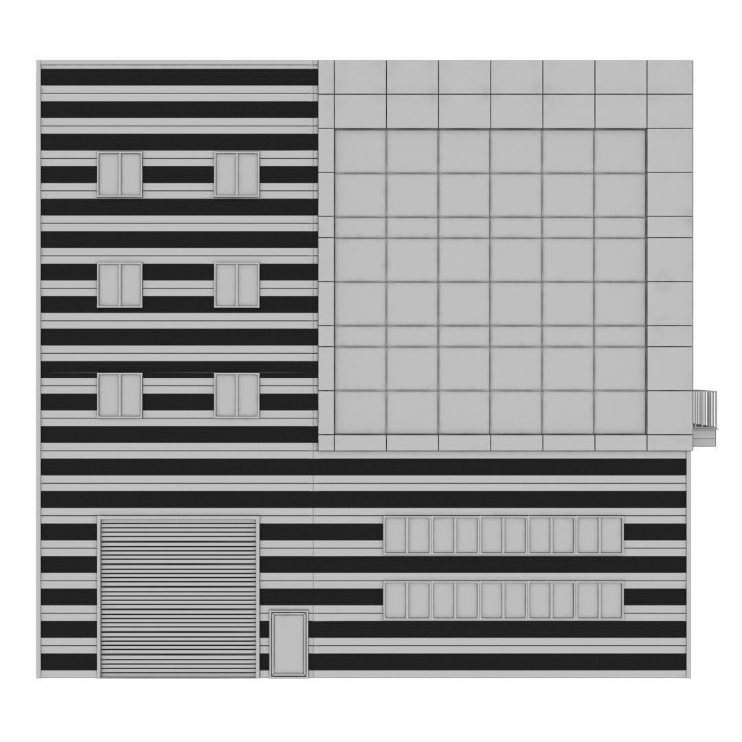 Building Pack - 5 Buildings of Residental and Industrial 3D model_70