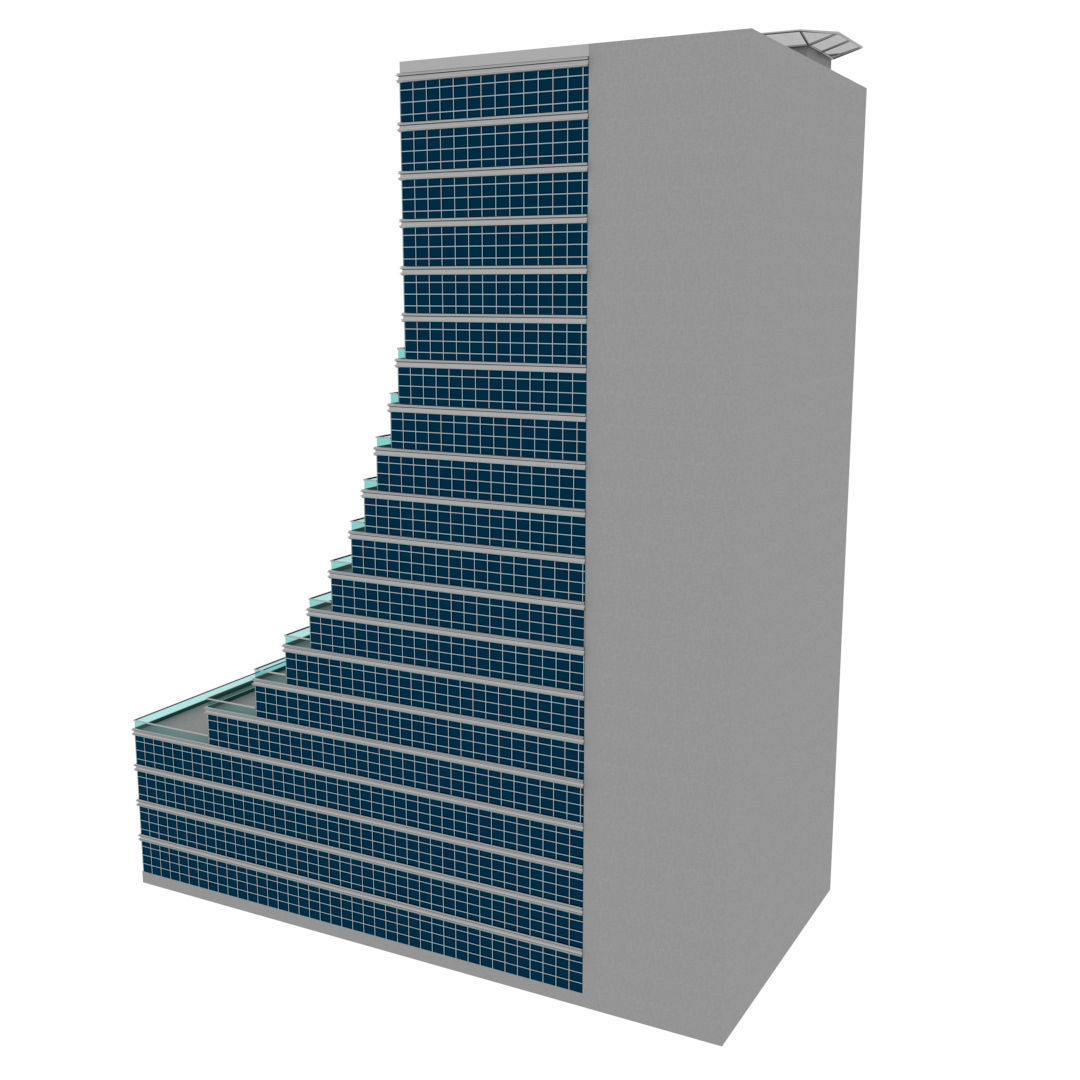 Building Pack - 5 Buildings of Residental and Industrial 3D model_81