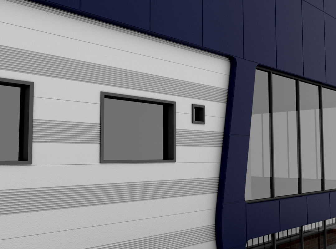 Building Pack - 5 Buildings of Residental and Industrial 3D model_59