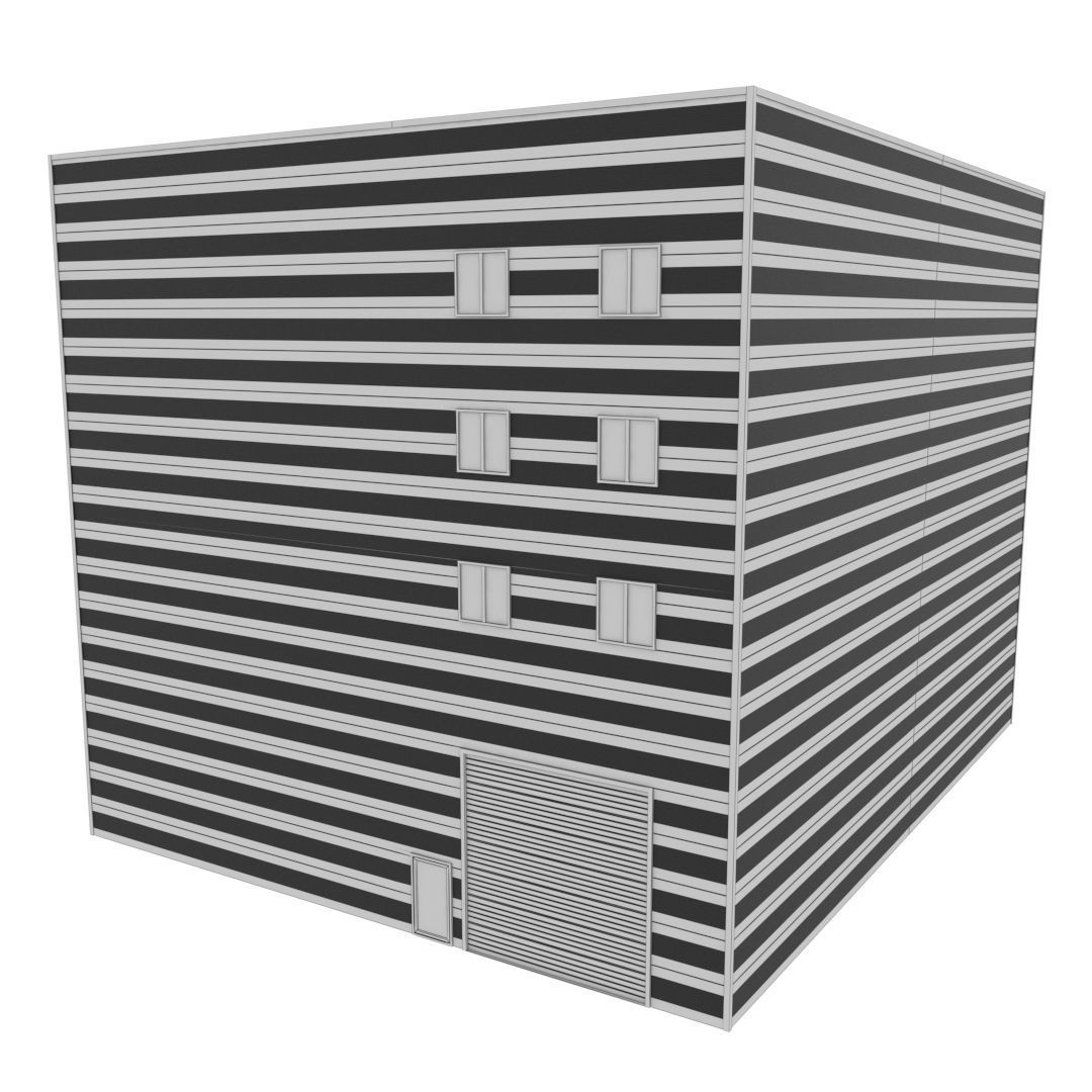 Building Pack - 5 Buildings of Residental and Industrial 3D model_66