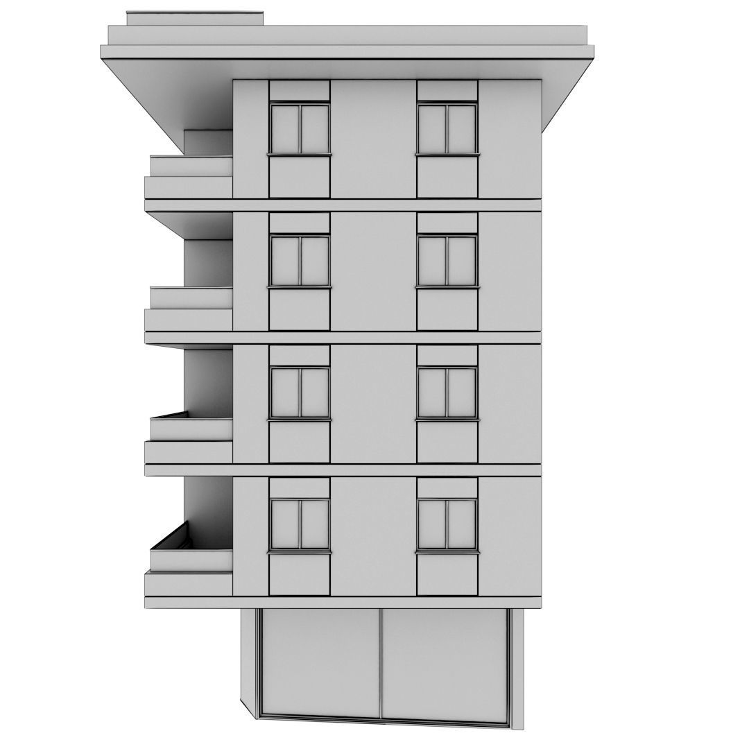 Building Pack - 5 Buildings of Residental and Industrial 3D model_26