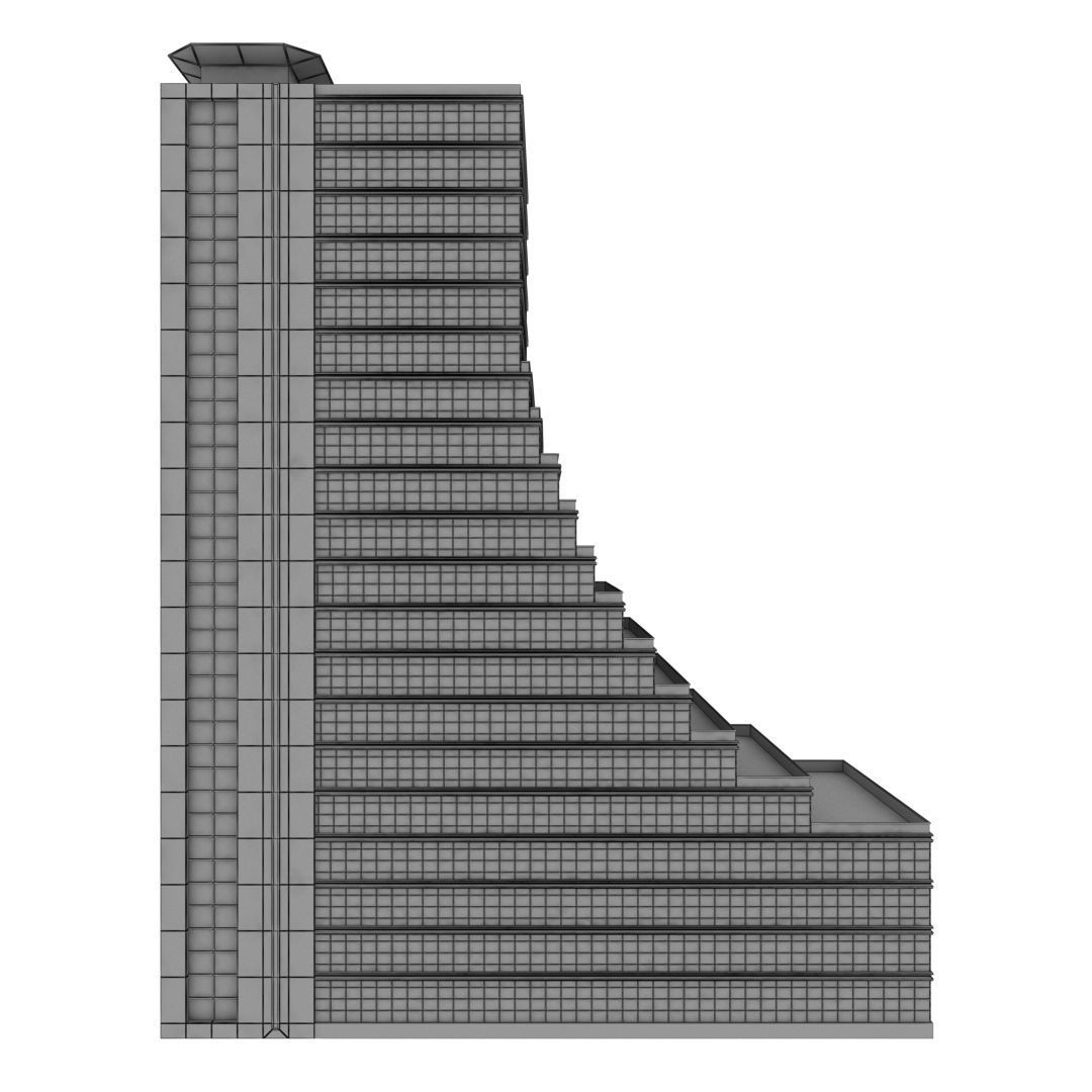 Building Pack - 5 Buildings of Residental and Industrial 3D model_84