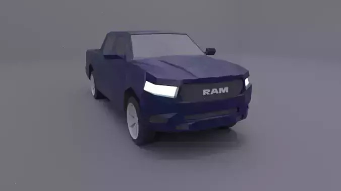Dodge Ram 2019 lowpoly 3D model