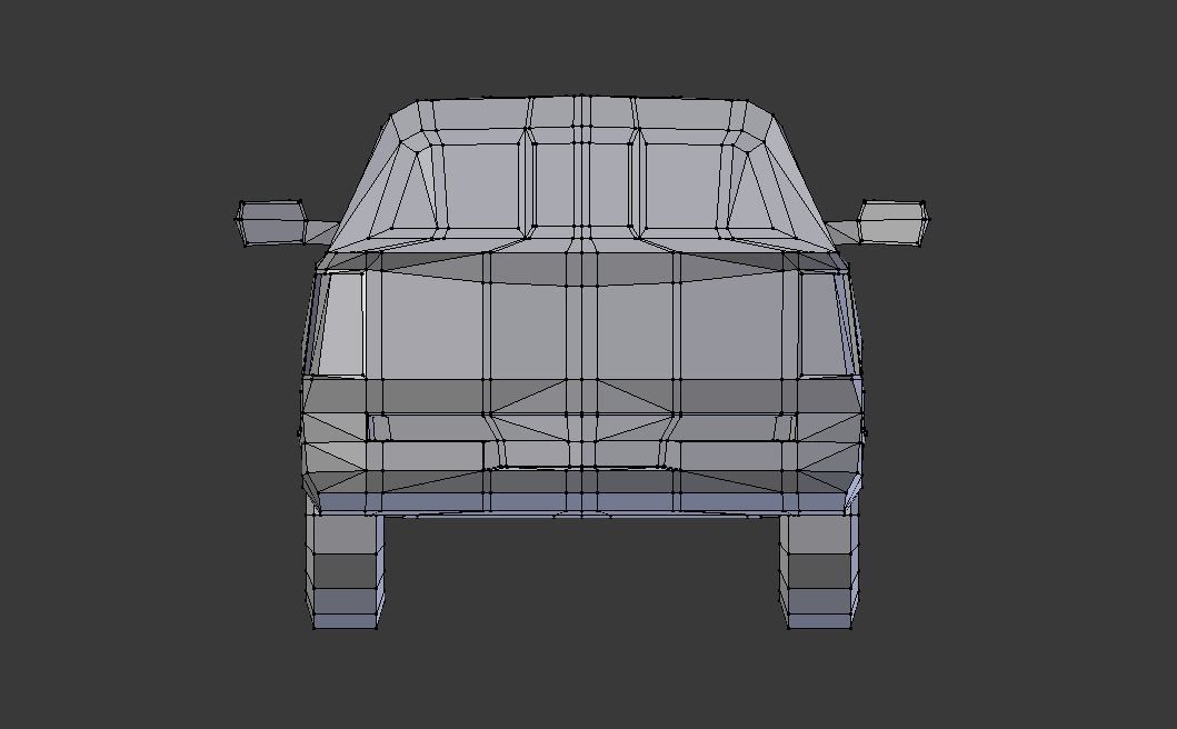 Dodge Ram 2019 lowpoly 3D model Low-poly 3D model_19