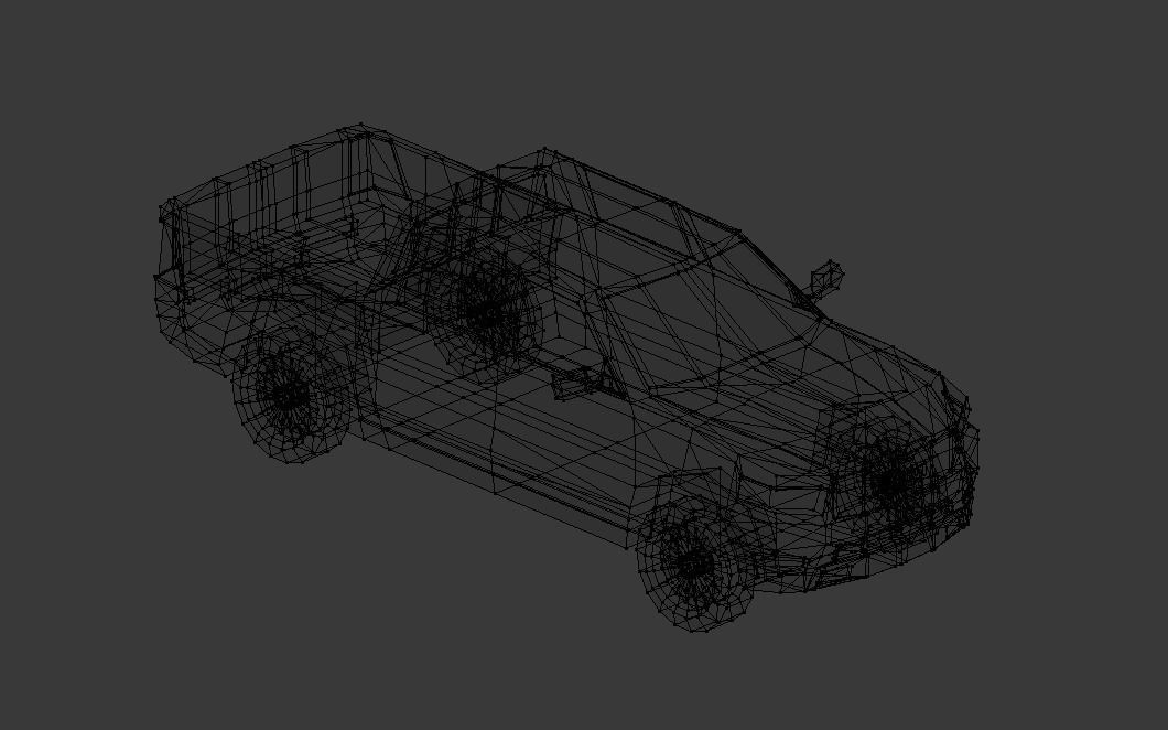 Dodge Ram 2019 lowpoly 3D model Low-poly 3D model_22