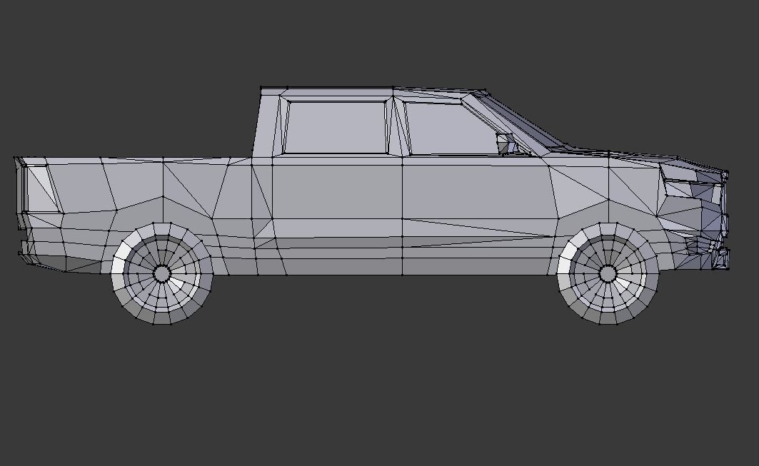 Dodge Ram 2019 lowpoly 3D model Low-poly 3D model_13