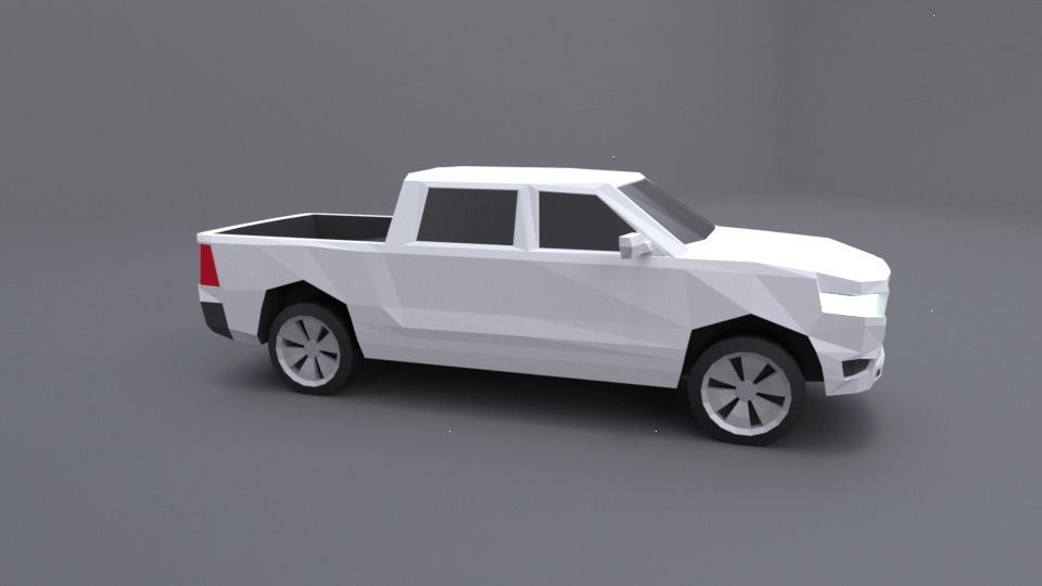 Dodge Ram 2019 lowpoly 3D model Low-poly 3D model_6
