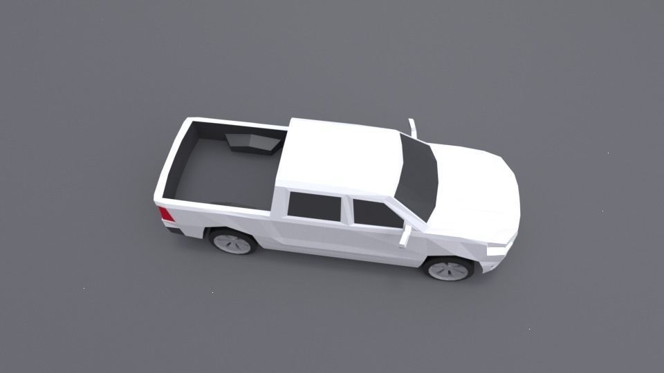 Dodge Ram 2019 lowpoly 3D model Low-poly 3D model_7