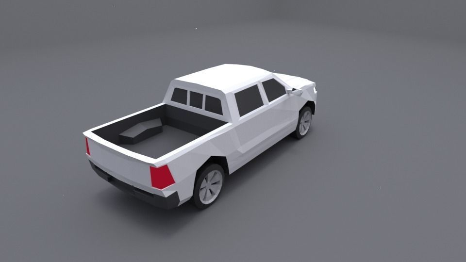 Dodge Ram 2019 lowpoly 3D model Low-poly 3D model_9