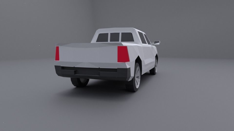 Dodge Ram 2019 lowpoly 3D model Low-poly 3D model_10