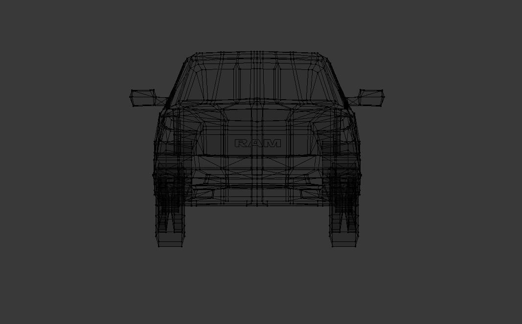 Dodge Ram 2019 lowpoly 3D model Low-poly 3D model_16