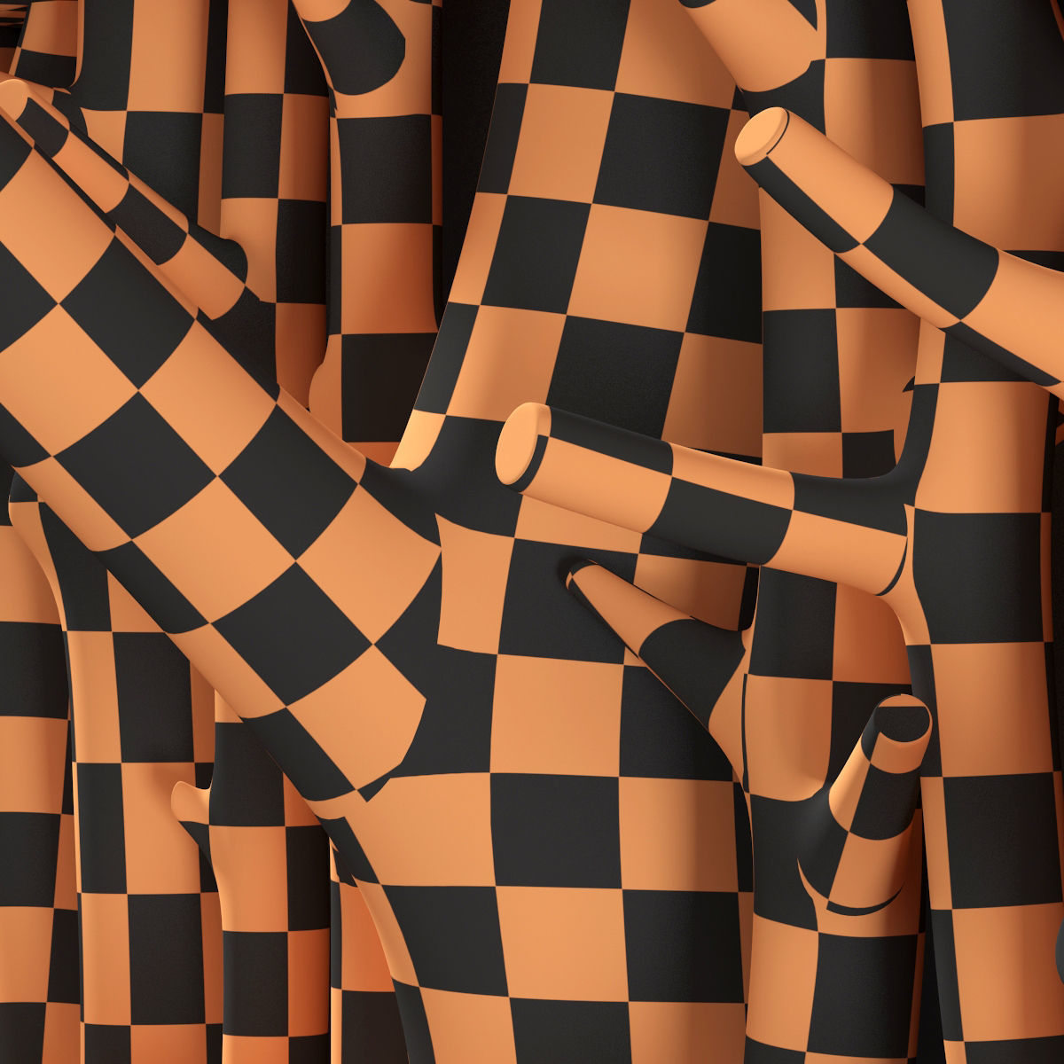 Log clear decor firewood 3D model_18