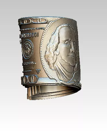 Dollar pendant 3D print model_0