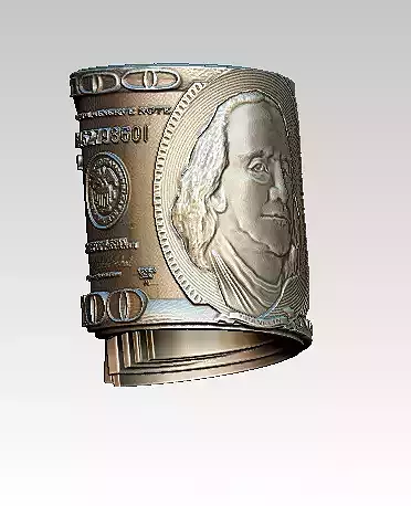 Dollar pendant 3D print model