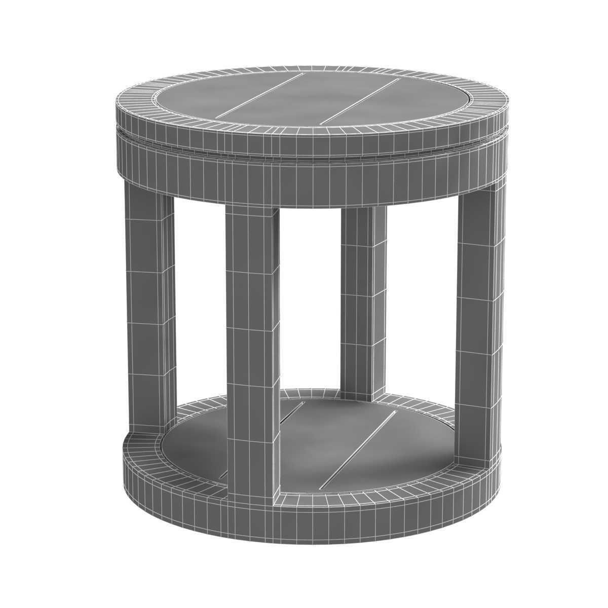 Restoration Hardware Capri aluminium tables 3D model_14