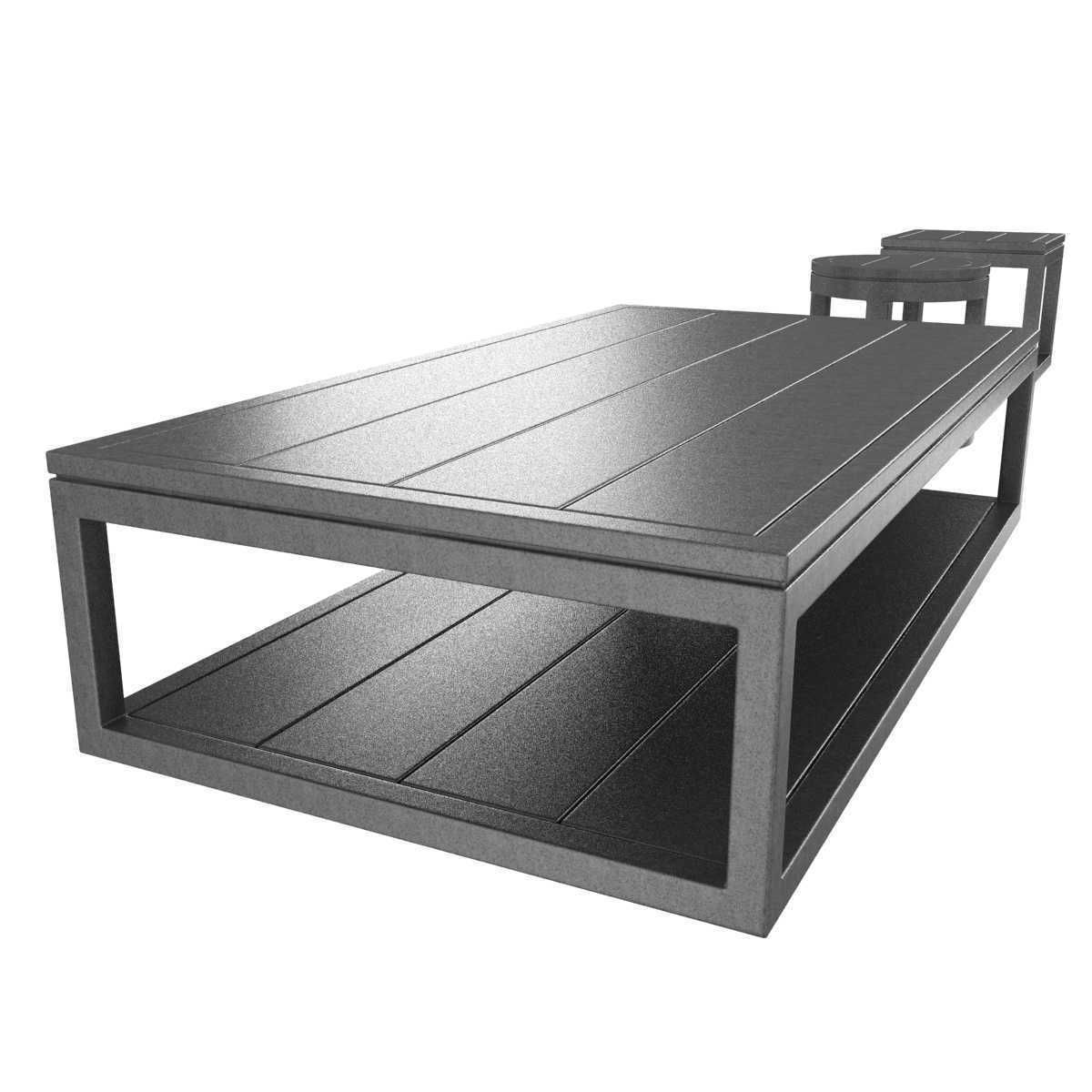 Restoration Hardware Capri aluminium tables 3D model_7