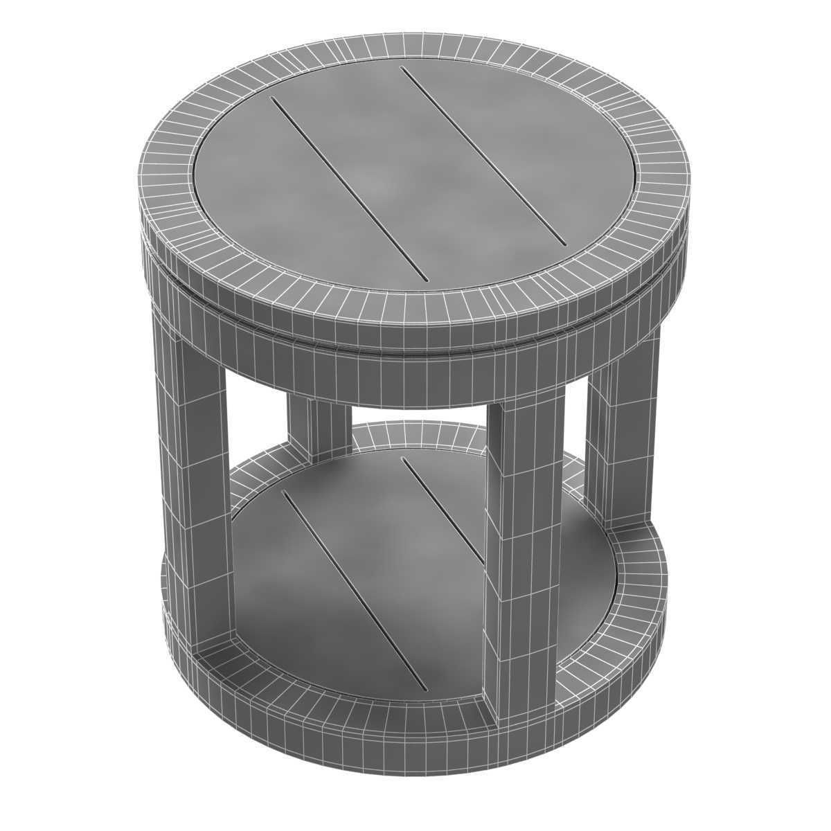 Restoration Hardware Capri aluminium tables 3D model_15