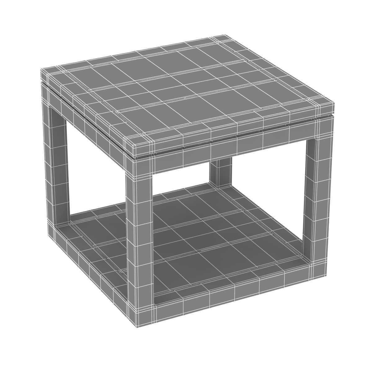 Restoration Hardware Capri aluminium tables 3D model_12