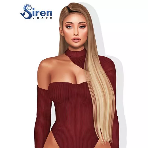 Female hairstyle 3D Low-poly 3D model_0