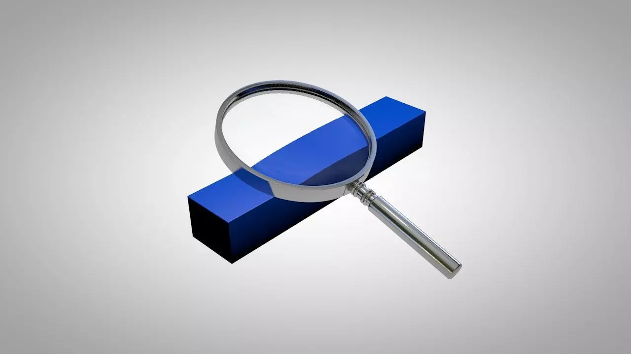 Magnifying Glass - Magnifier Low-poly 3D model