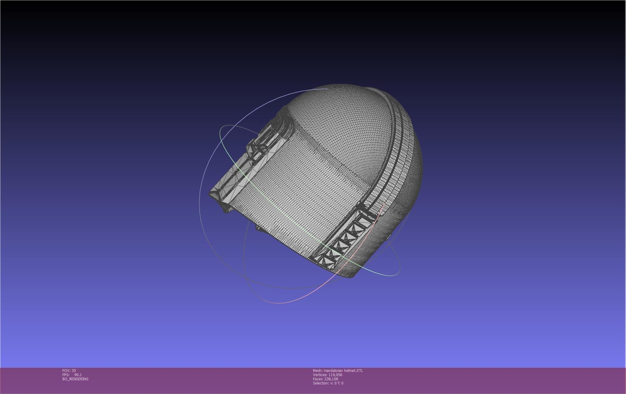 Star Wars Mandalorian Helmet Printable Model 3D print model_17