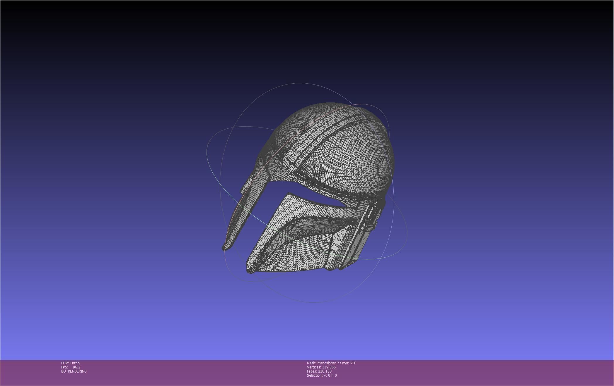 Star Wars Mandalorian Helmet Printable Model 3D print model_9