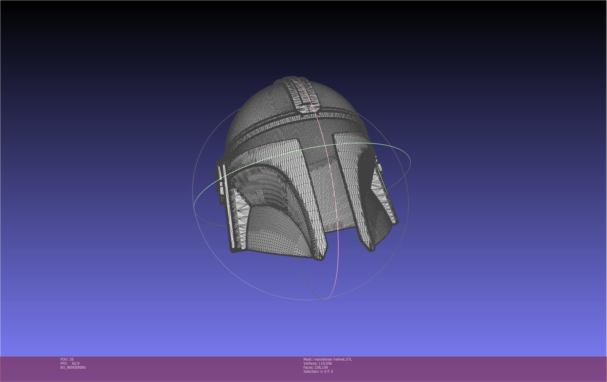 Star Wars Mandalorian Helmet Printable Model 3D print model_23