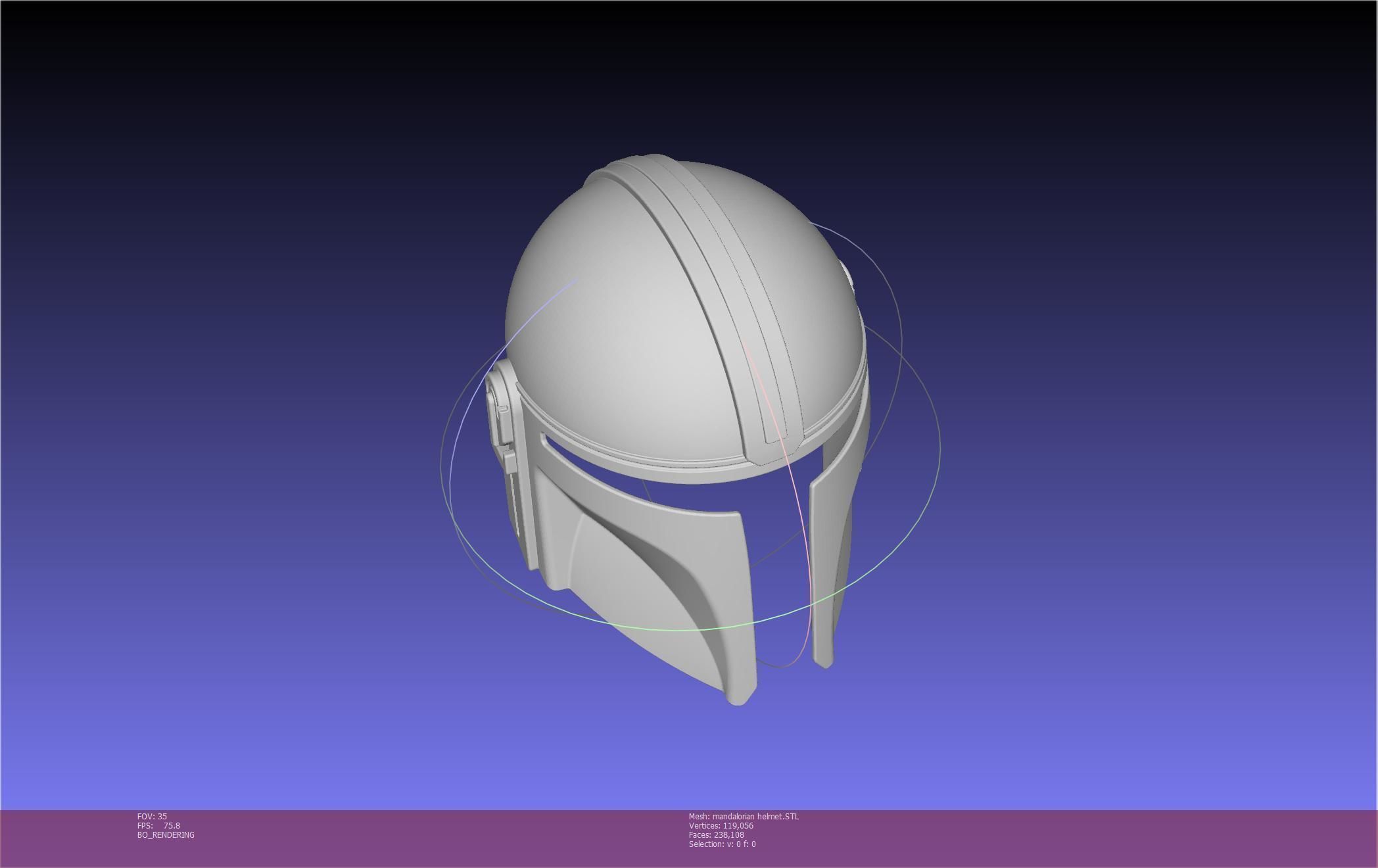 Star Wars Mandalorian Helmet Printable Model 3D print model_114