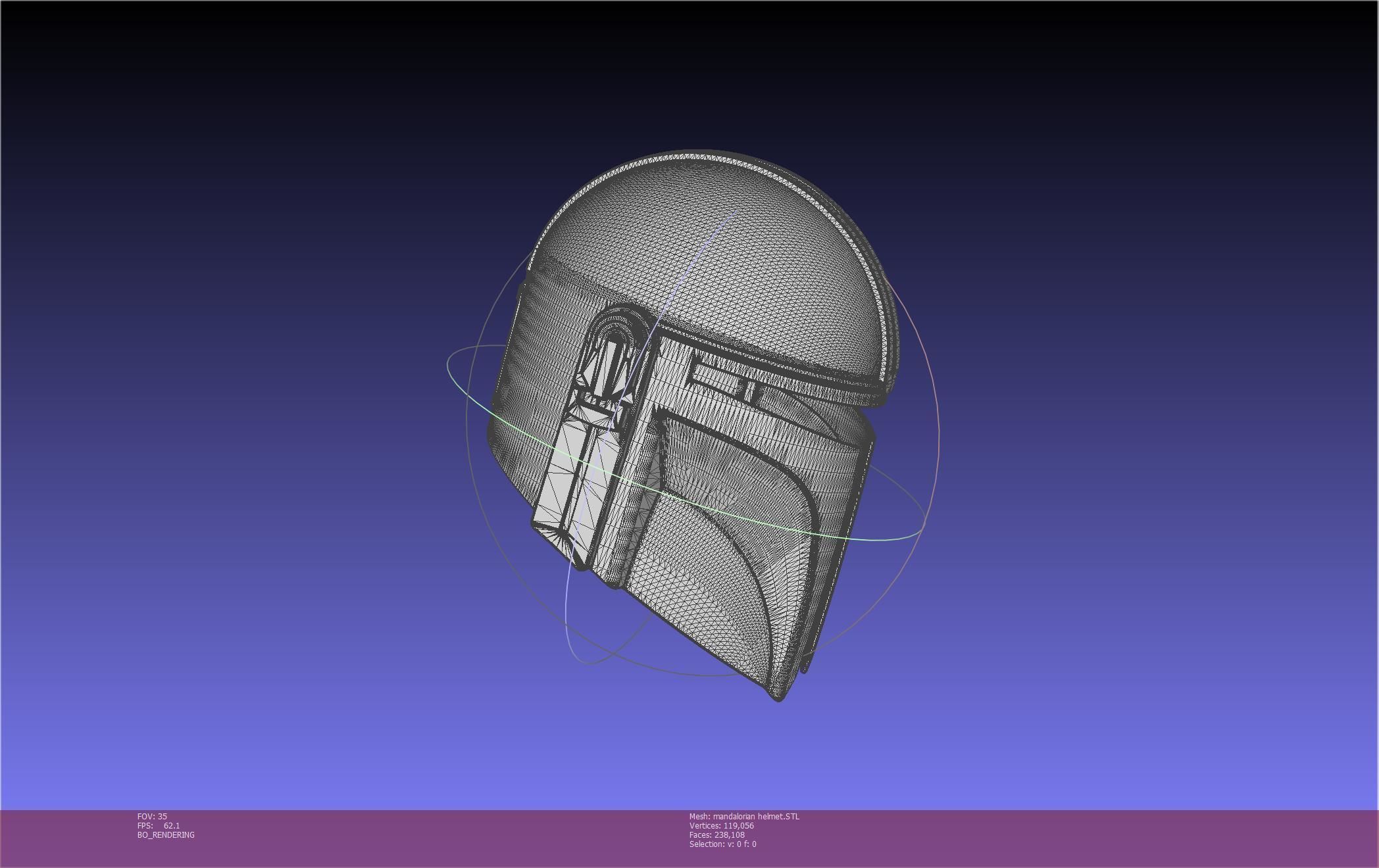 Star Wars Mandalorian Helmet Printable Model 3D print model_26