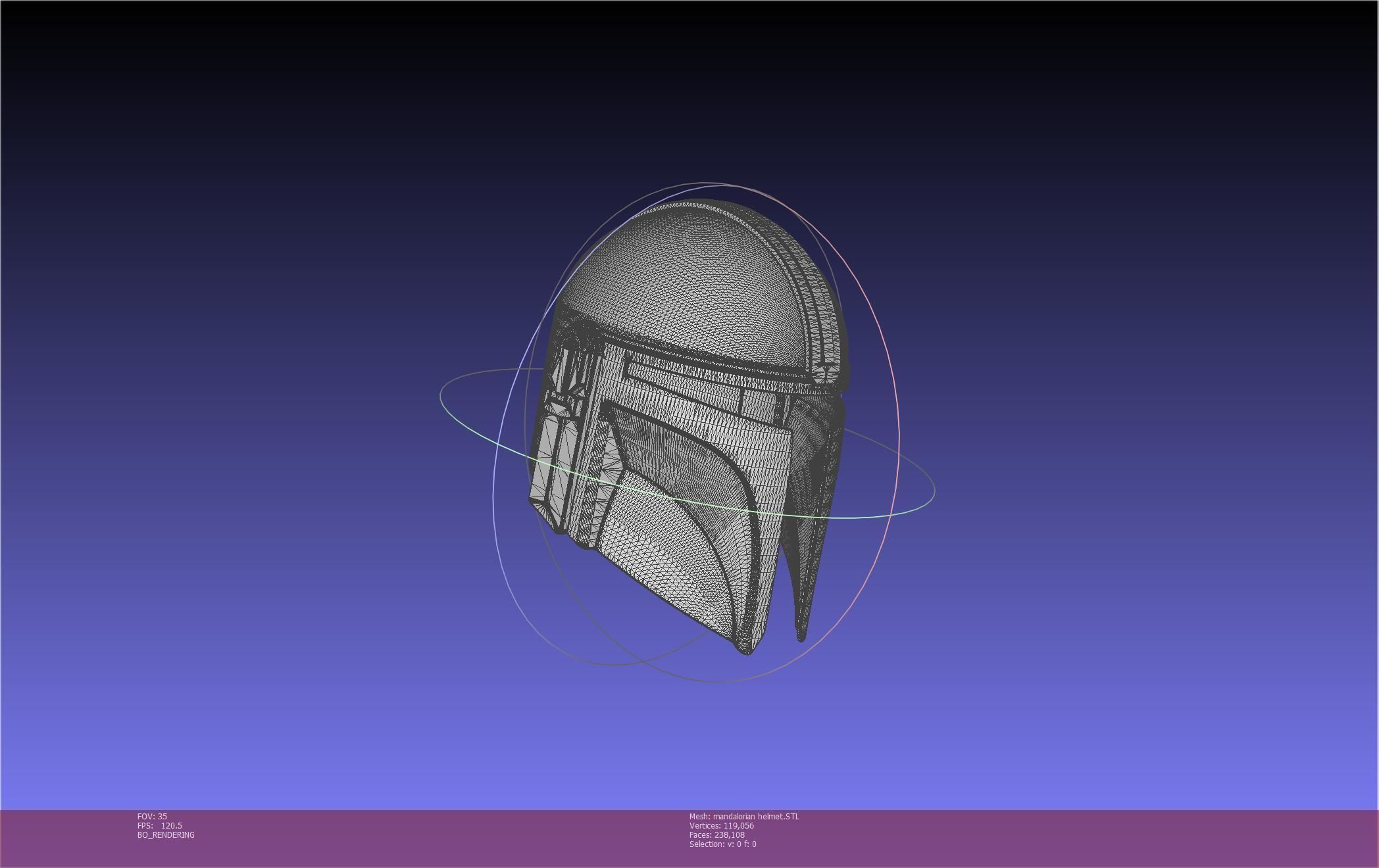 Star Wars Mandalorian Helmet Printable Model 3D print model_137