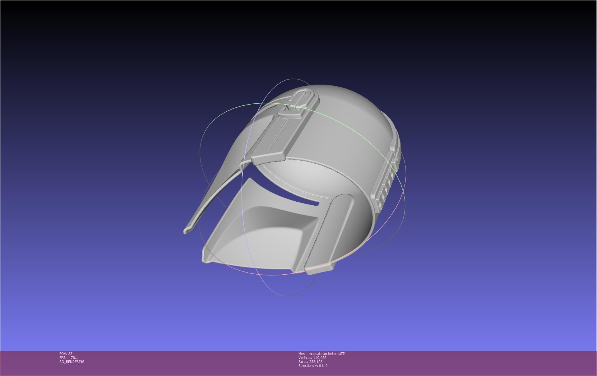 Star Wars Mandalorian Helmet Printable Model 3D print model_79