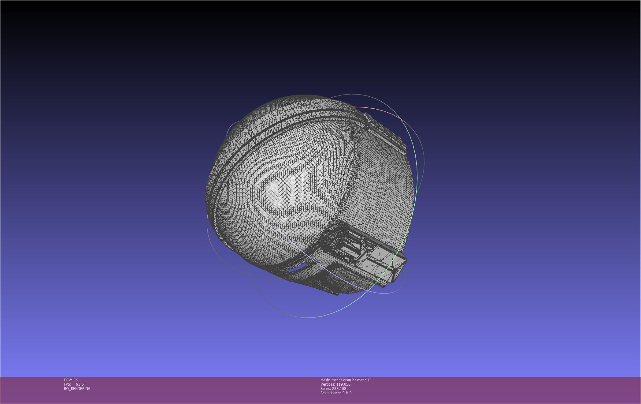 Star Wars Mandalorian Helmet Printable Model 3D print model_35