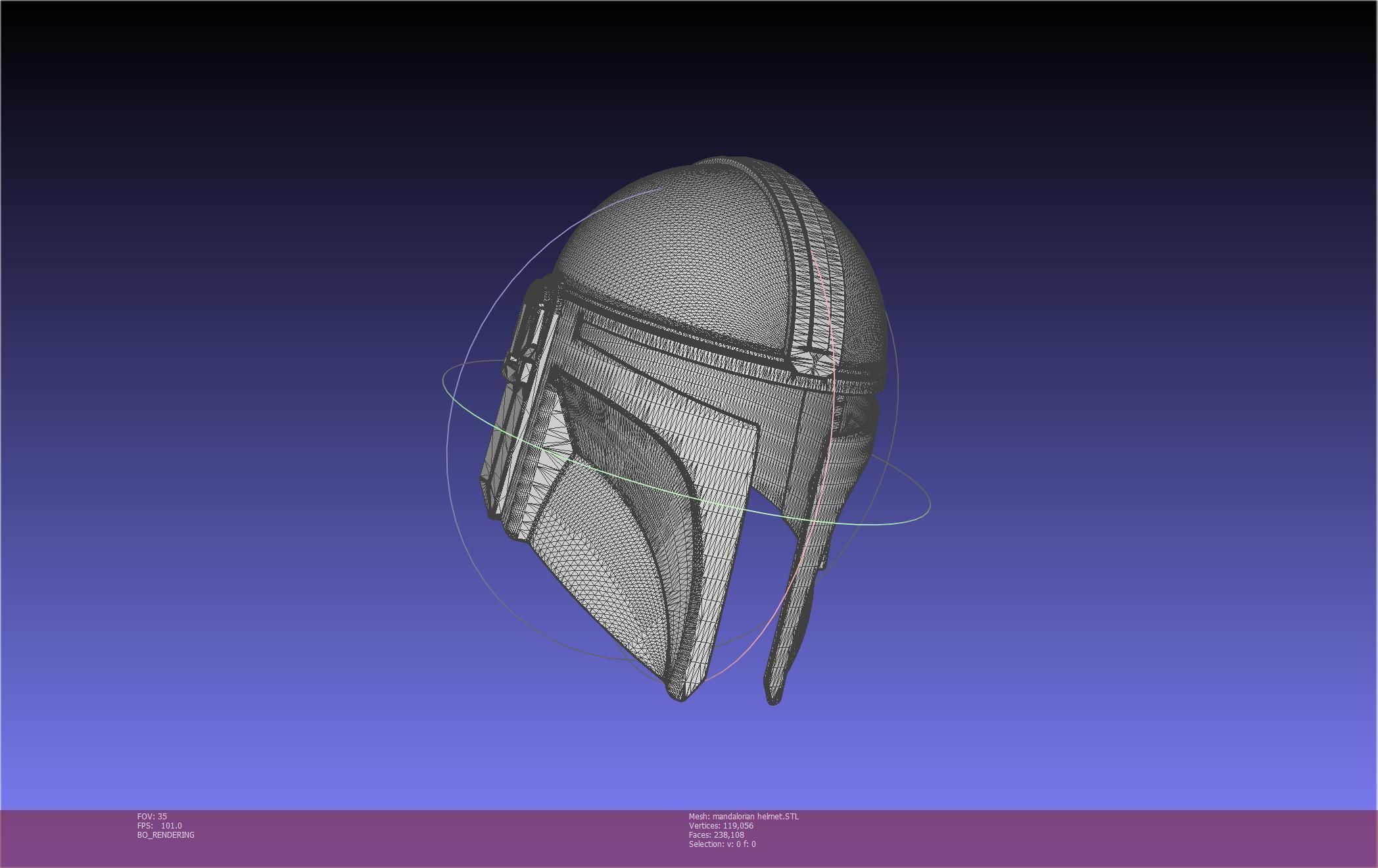 Star Wars Mandalorian Helmet Printable Model 3D print model_34